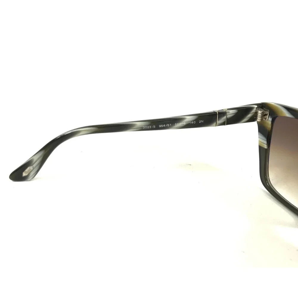 Persol Sunglasses 3023-S 954/51 Brown White Cat Eye Frames Brown Gradient Lenses